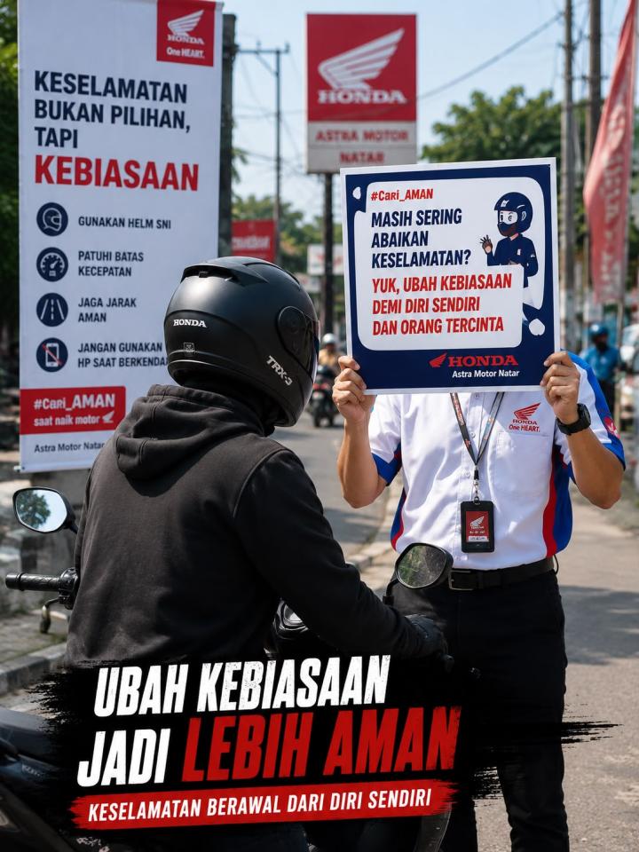 Masih Sering Abaikan Keselamatan? Astra Motor Natar Ajak Pengendara Ubah Kebiasaan